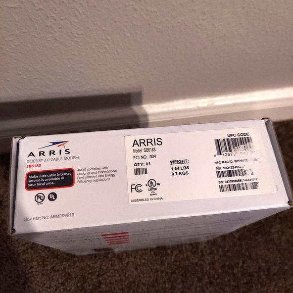 Arris Surfboard (16×4) Docsis 3.0 Cable Modem. 1-Gigabit Ethernet Port 686 mbps - Picture 3 of 4